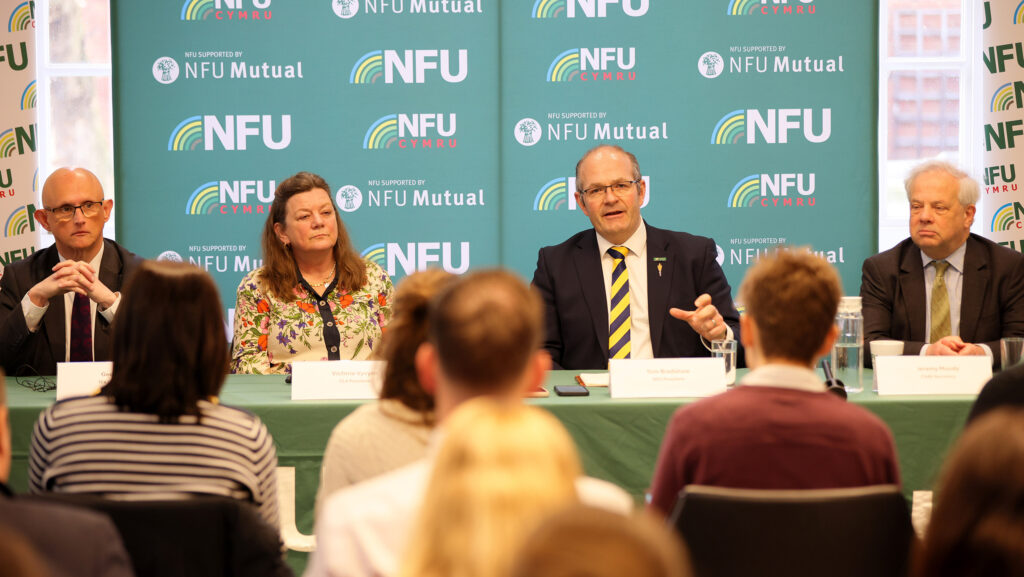 (L-R) George Dunn, Tenant Farmers Association, Victoria Vyvyan, Country Land and Business Association, NFU President Tom Bradshaw, Jeremy Moody, The Central Association for Agricultural Valuers.
© Lloyd Sturdy/NFU