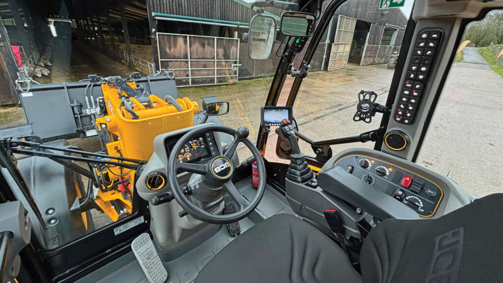 Cab interior of TM320