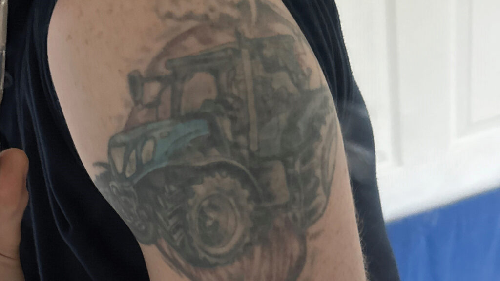 tattoo of tractor