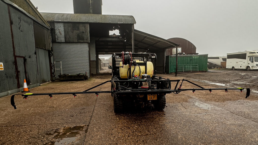 Adam Hills’ UTV-mounted sprayer