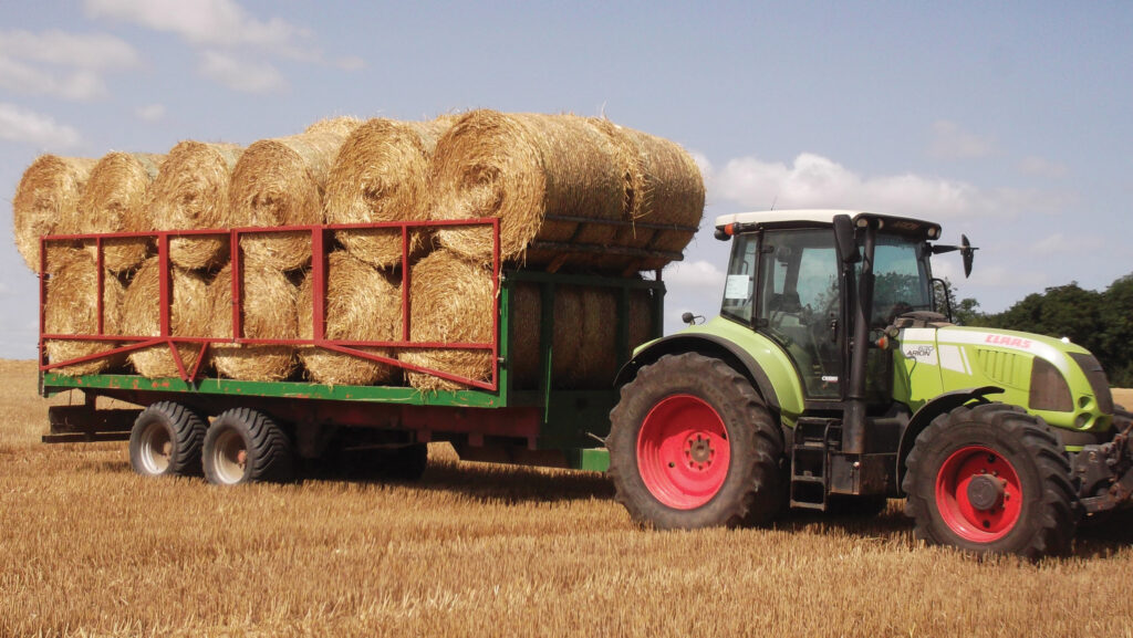 Frank Anstee’s bale trailer load securing sides