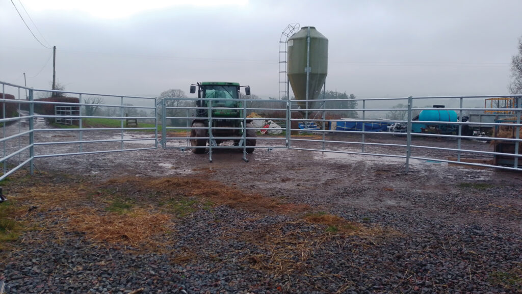 Matt Sanders’ folding cattle yard