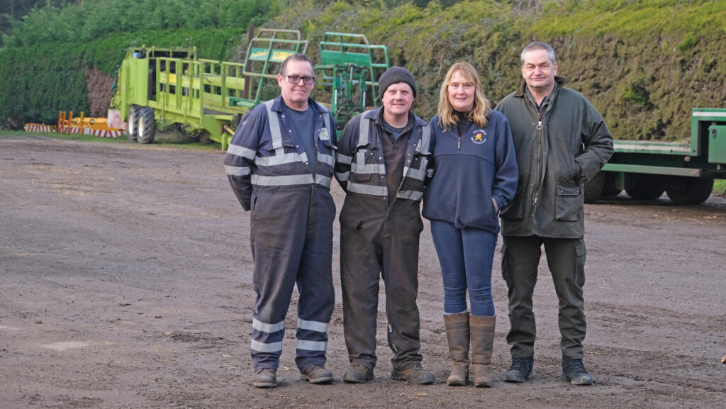 The DE Keeble team on a farm yard