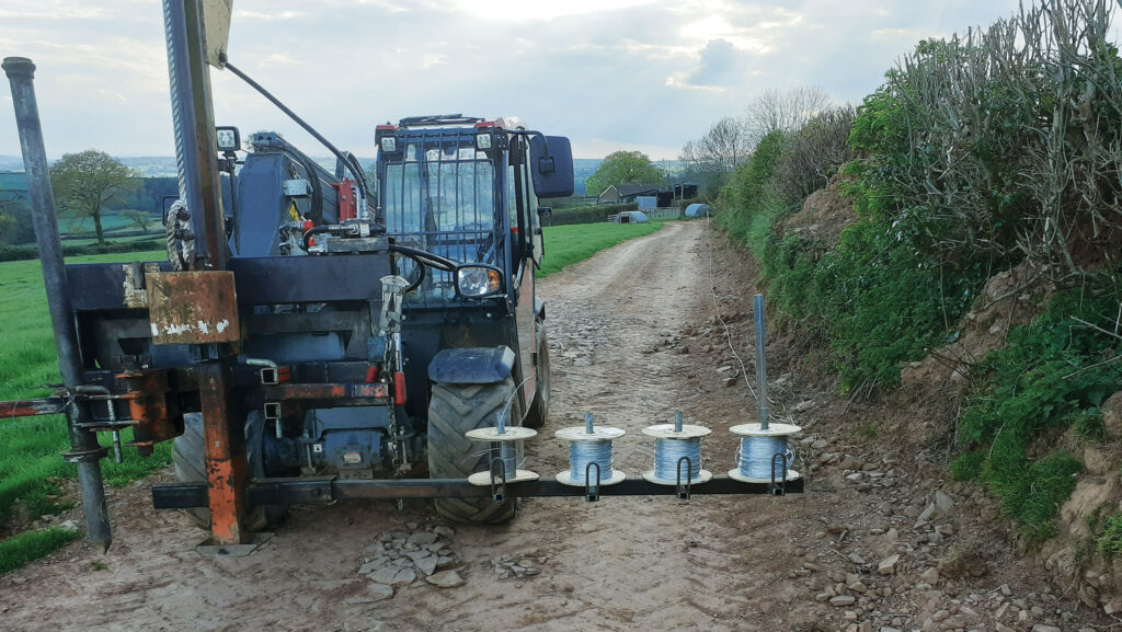 Ken Hopkins’ telehandler post knocker