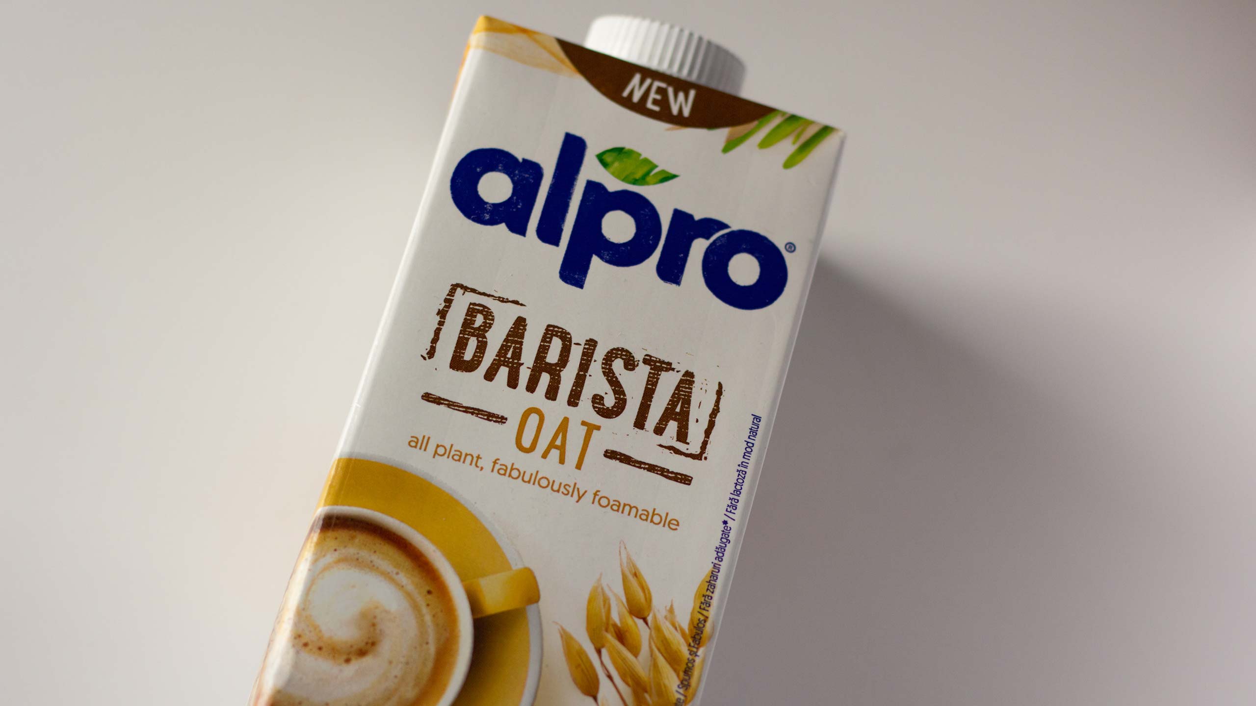 Carton of Alpro oat drink