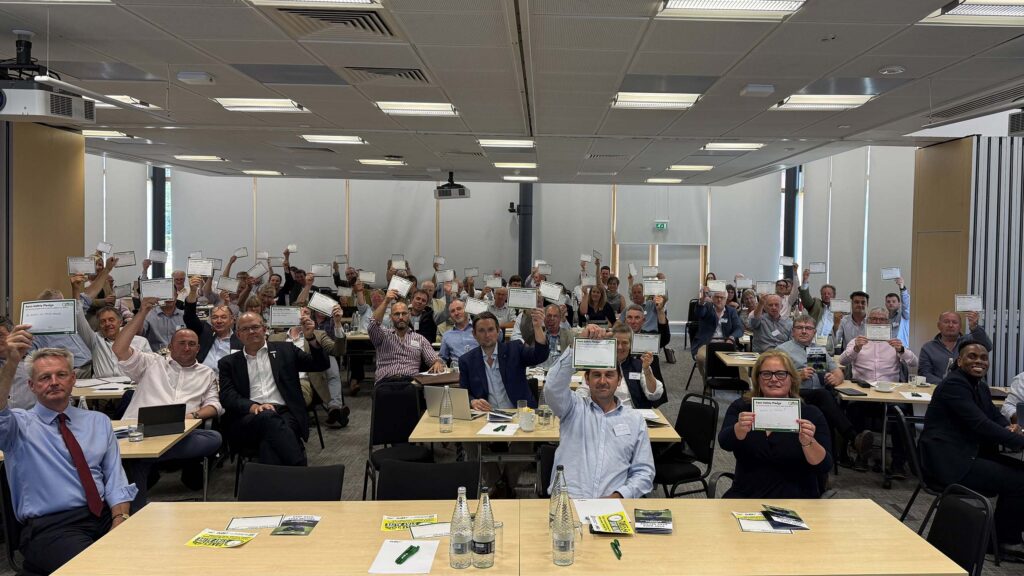 NFU council members with their pledges © NFU