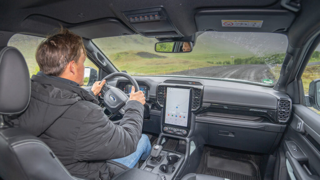 Interior of pickup