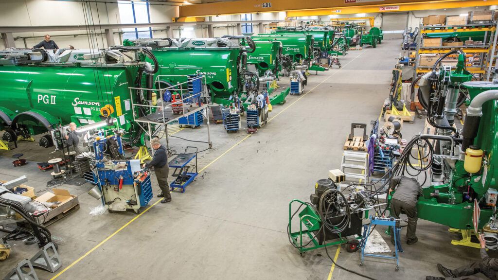 Tanker assembly at Samson Agro’s Viborg plant in Denmark