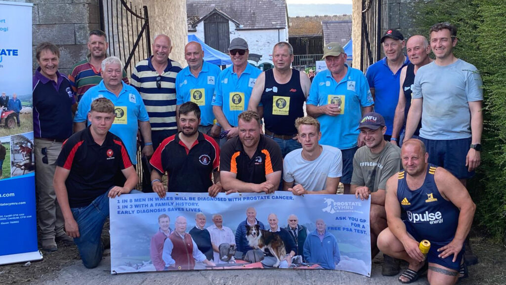 Shearers and volunteers at Shearing is Caring event