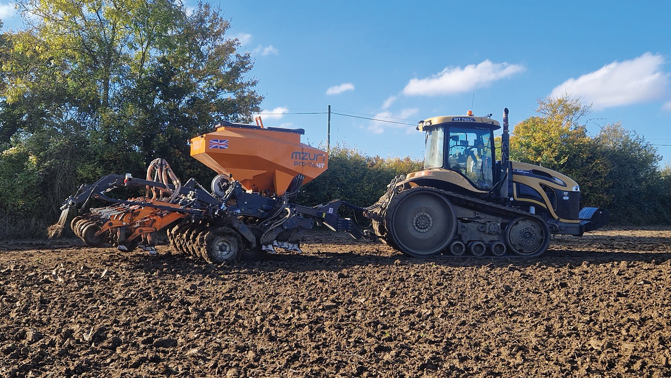 Rob Hodgkins drilling Skyfall wheat