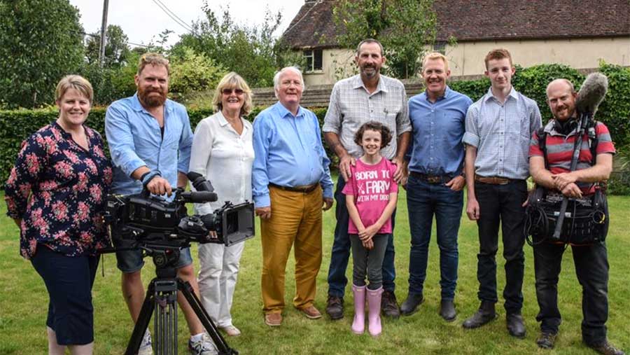 Geoff and family on Countryfile