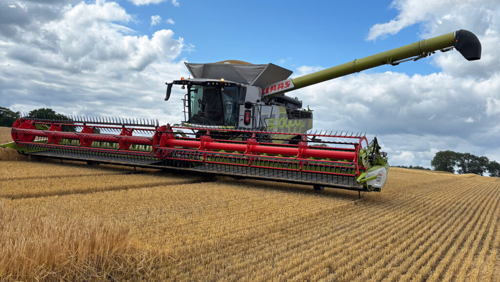 Winter barley harvest at Rosebery Estates, Cousland Farm in West Lothian © Andrew Cassells