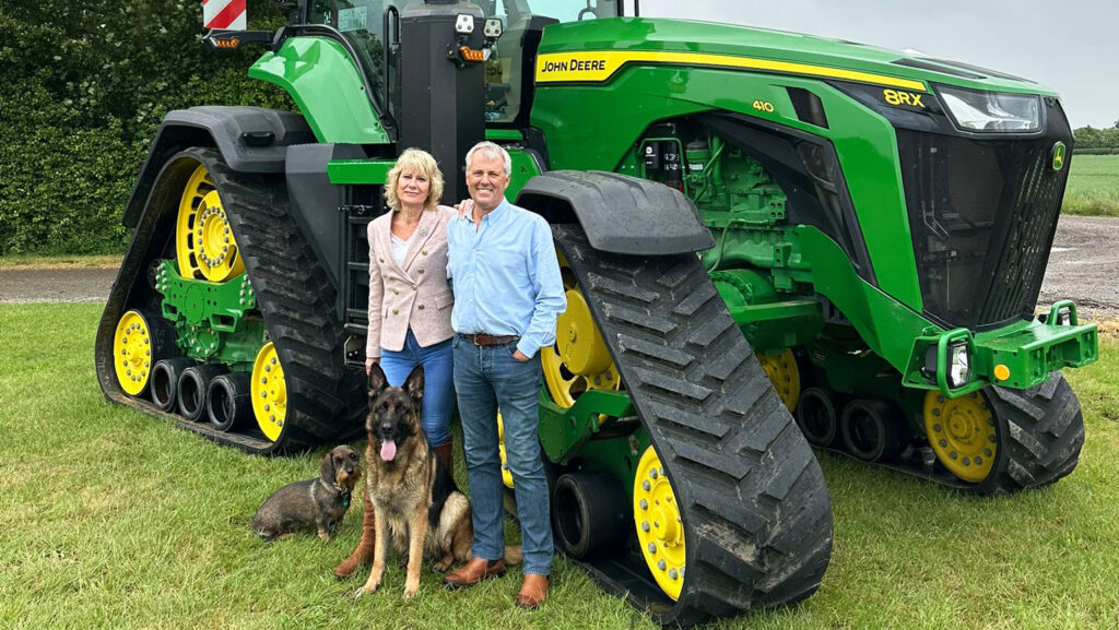Andrew Ward with his partner, Rhonda Thompson