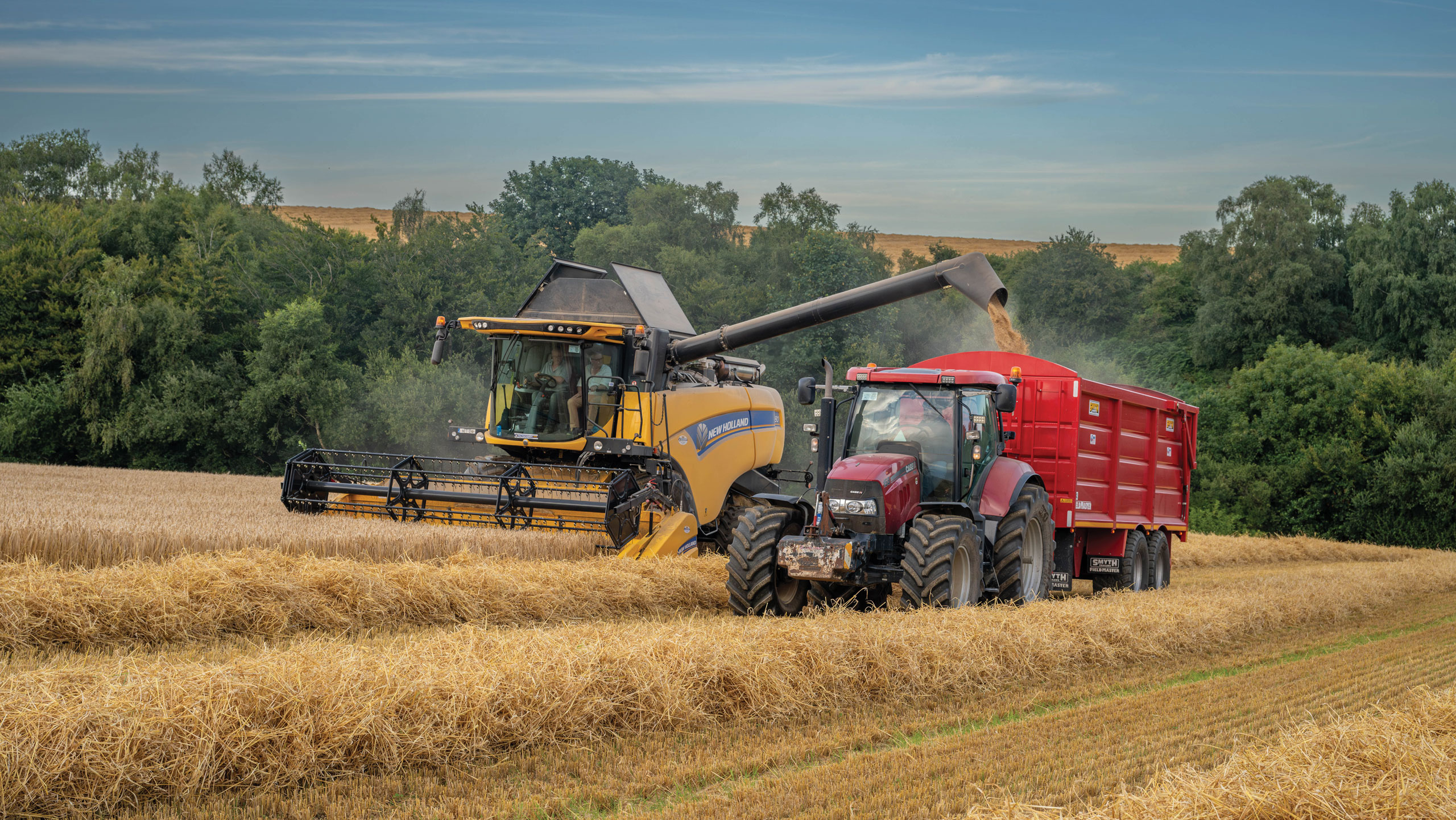 Irish spring barley harvest
