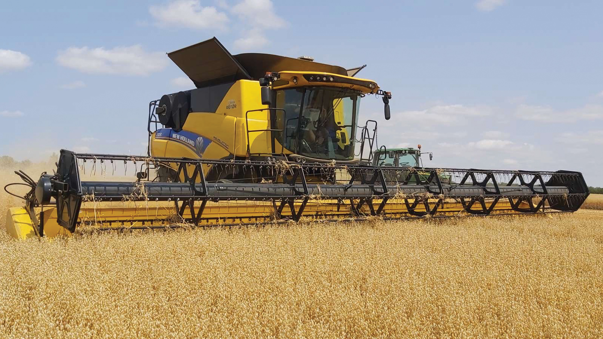 A sunny scene in Essex as the winter oats are harvested