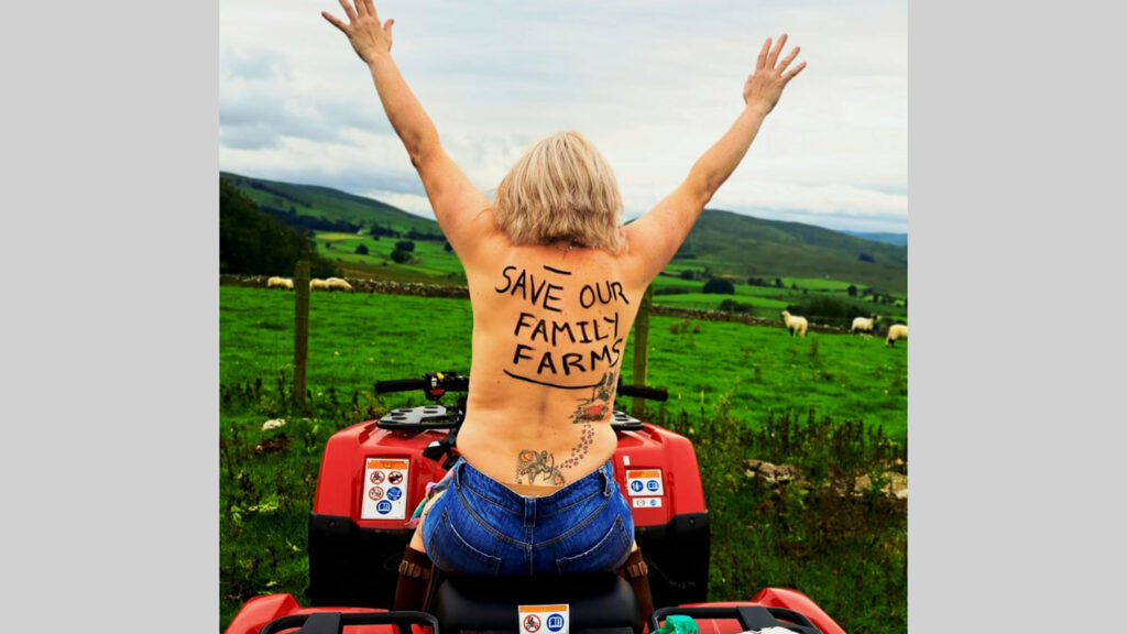 Woman's back in All Farmers photo campaign