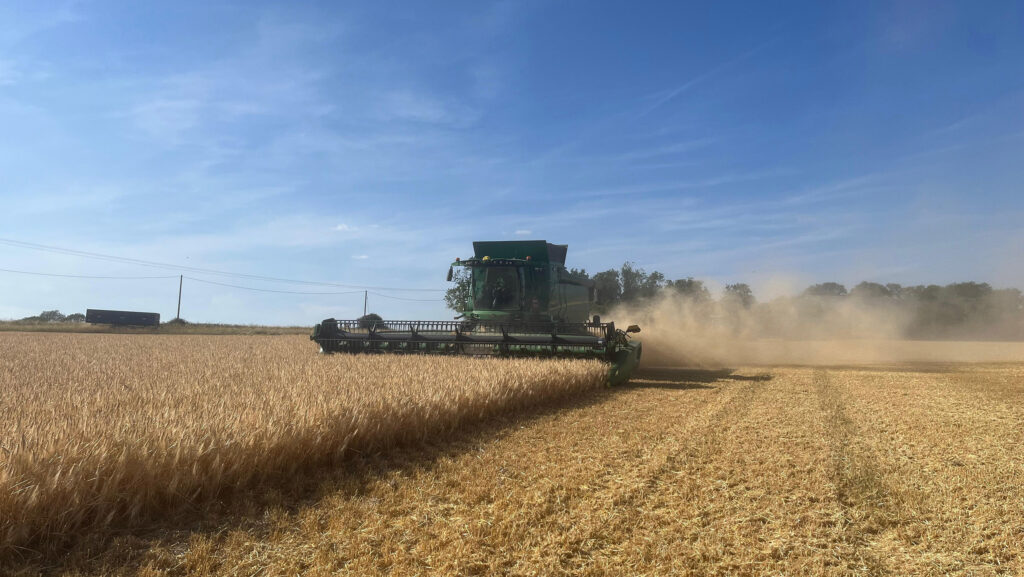 Barley harvest at Manor Farm, Bedfordshire © Emily Brown