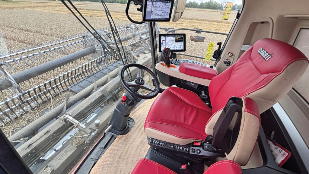 Case IH10 cab interior