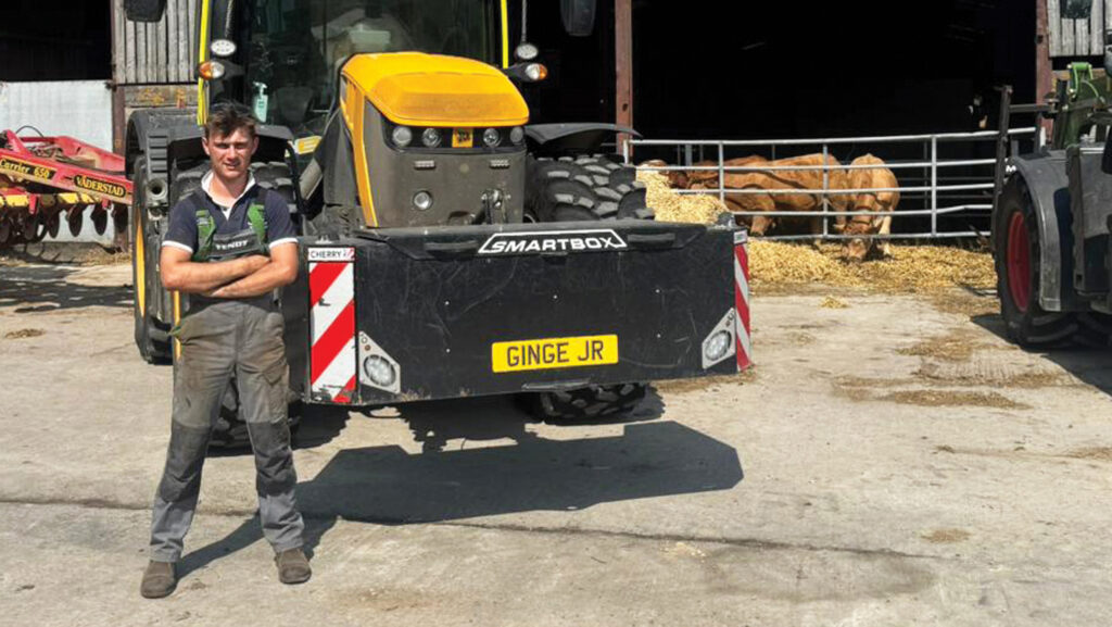 Jockey Freddie Gingell on farm