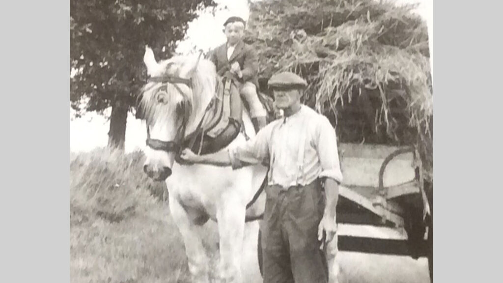 A young Peter Taylor on horse 