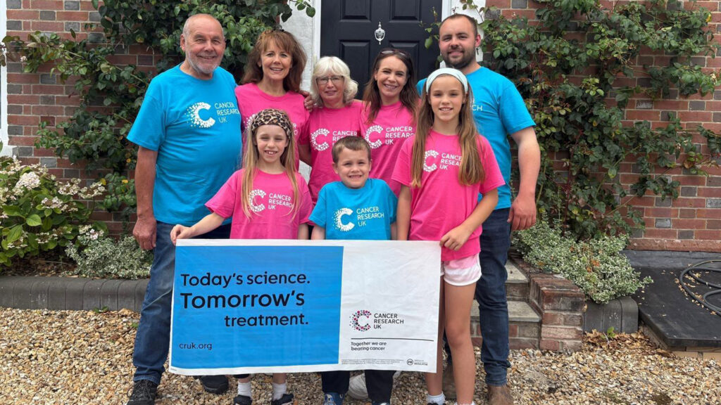 Retired farmer Dave Selby (left) and his family © Dave Selby