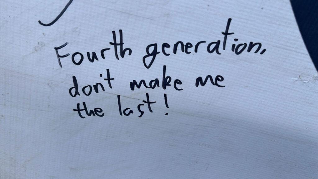 Message on Trailer of Truth banner