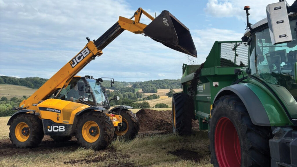 Loading compost