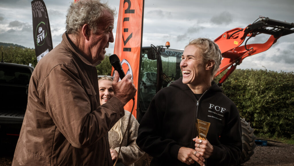 Emily Meakin with Jeremy Clarkson