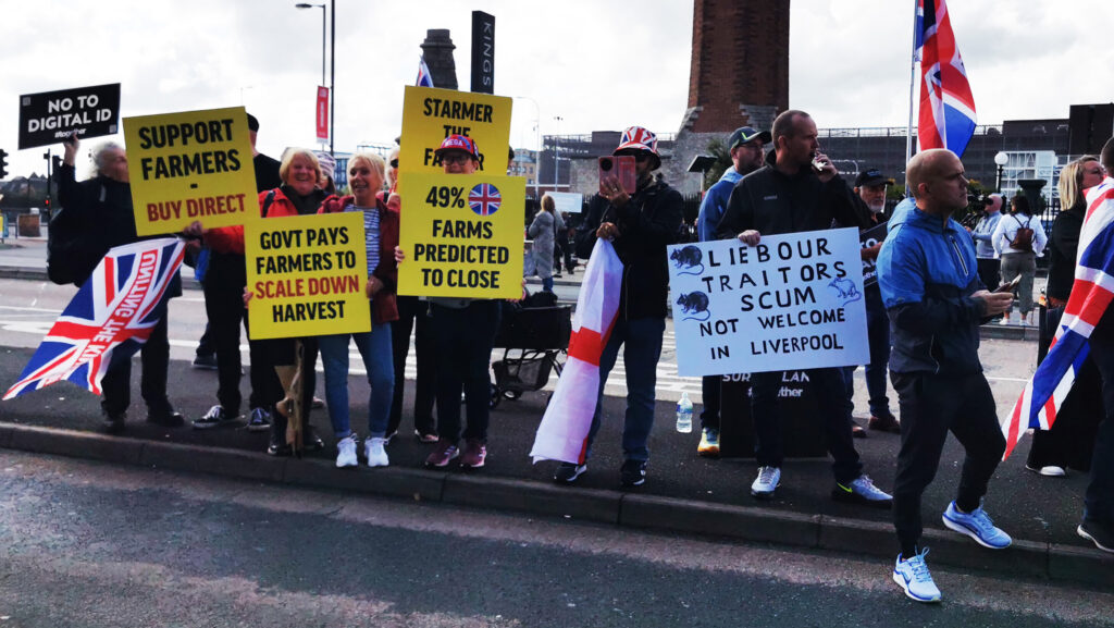 Farmers protest in Liverpool © MAG/Phil Case