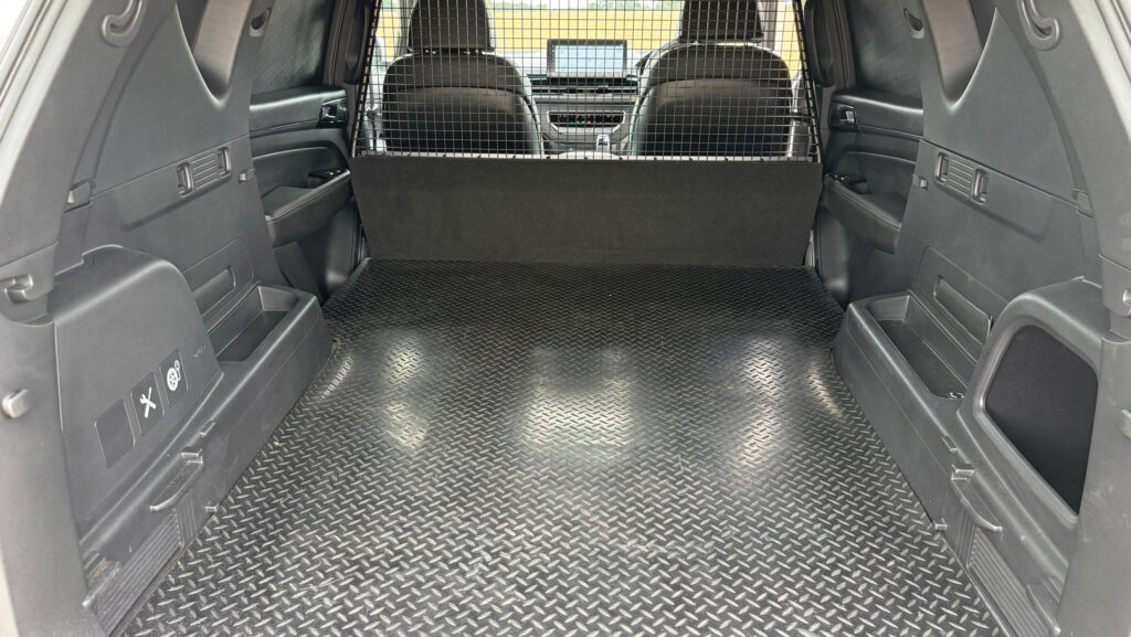 Van interior showing flat floor