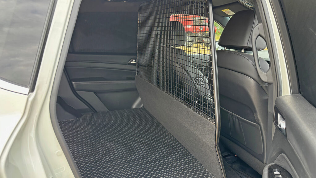 Rear door access to KGM van