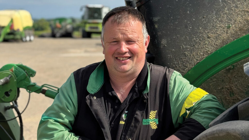 Farmer posing for a portrait