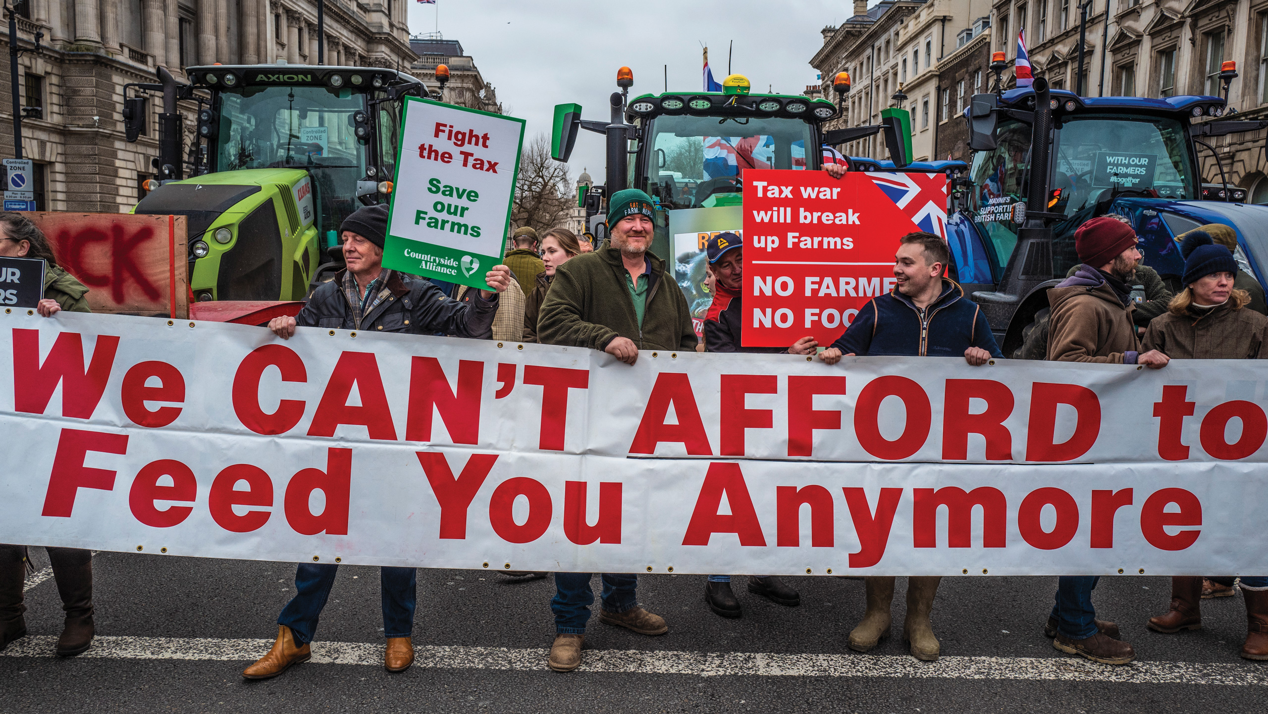Westminster farmer protest