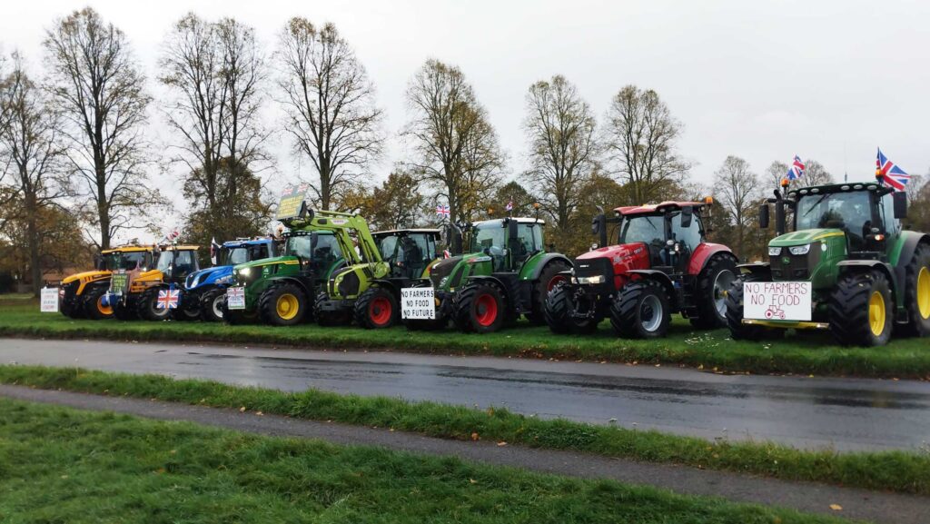 Tractor protest
