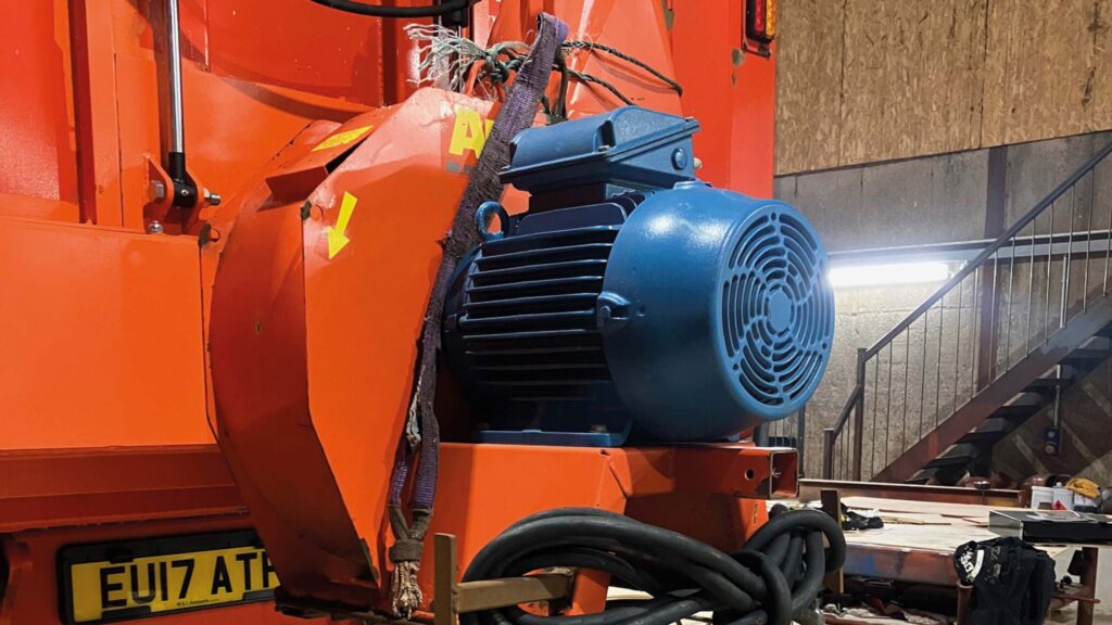 Close-up of electric motor