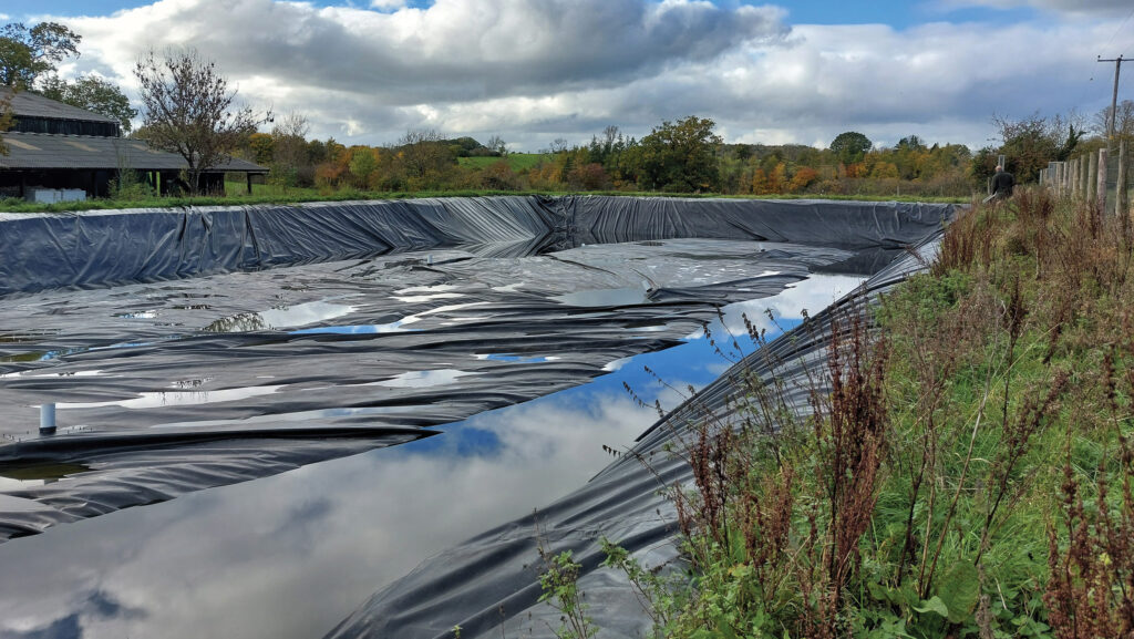 Slurry lagoon cover at Greystones House Farm © MAG/Shirley Macmillan