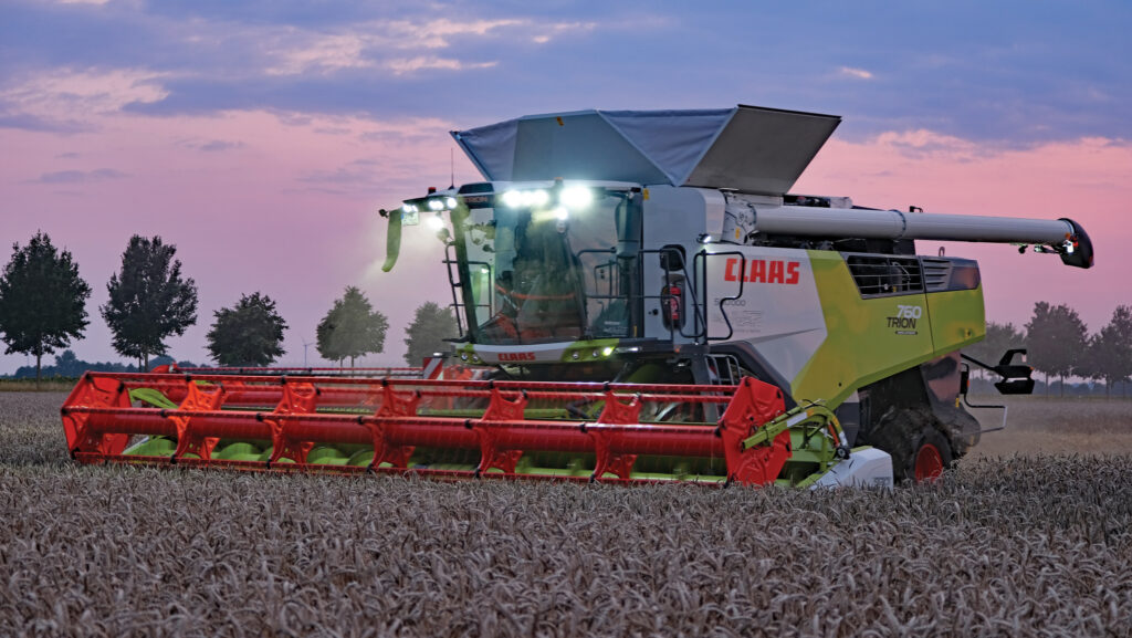 New Claas Trion is powered by a 12.4-litre MAN engine