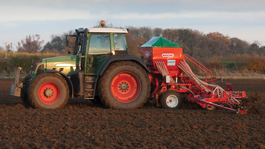 Fendt Tractor drilling wheat