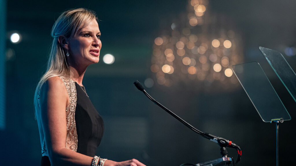 FCN's Georgina Lamb speaking at Farmers Weekly Awards 2025 © Telling Photography