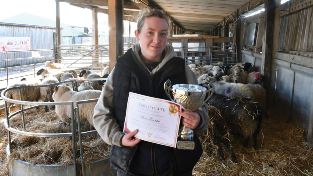 Neive Burke holds her Most Improved Student award © Neive Burke