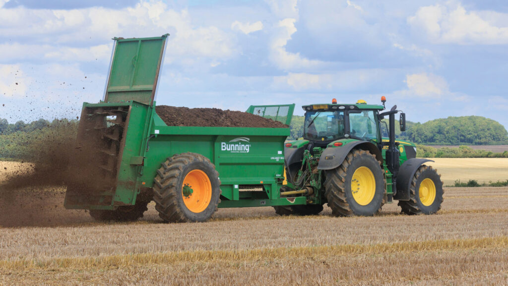 Organic manures can build soil health and cut artificial fertiliser costs © Tim Scrivener