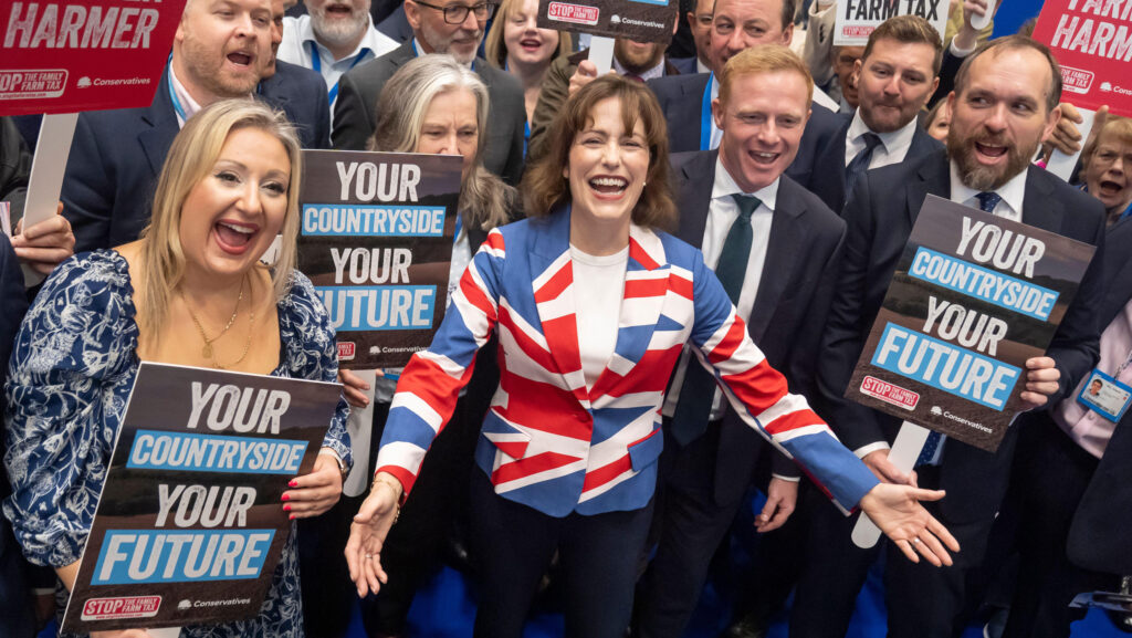 Victoria Atkins with supporters © PA Images/Alamy Stock Photo