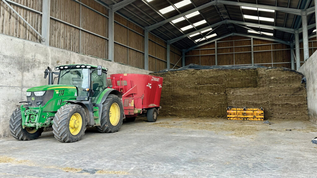 Covered silage clamp at Bromstead Farms
