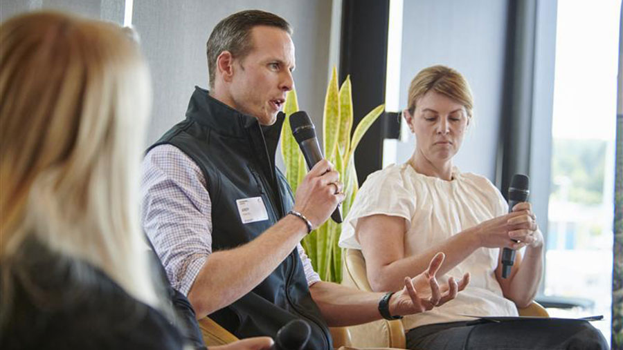 Adam Lessey presenting