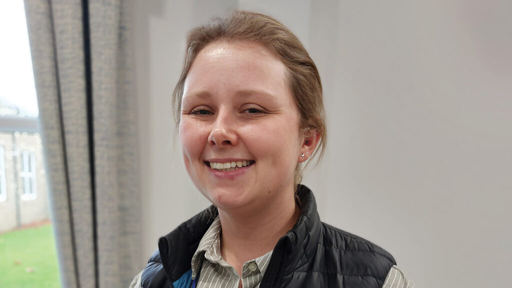Woman poses for a portrait