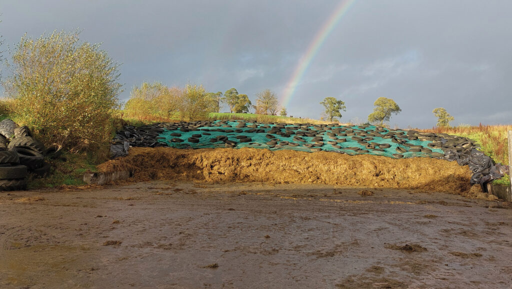 Silage clamp at Over Garrel