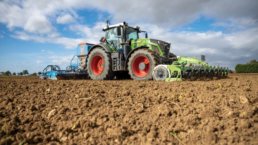 Combination drilling winter wheat