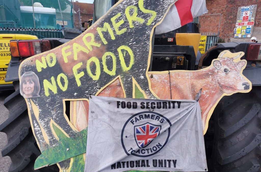 Farmers to Action tractor and banners