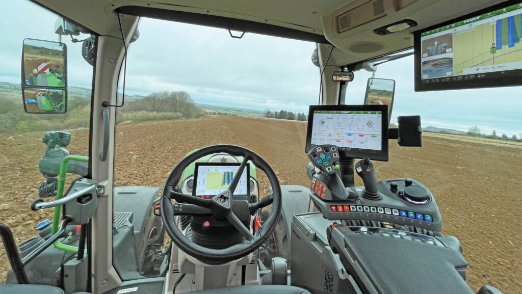 Cab of Fendt 728 tractor