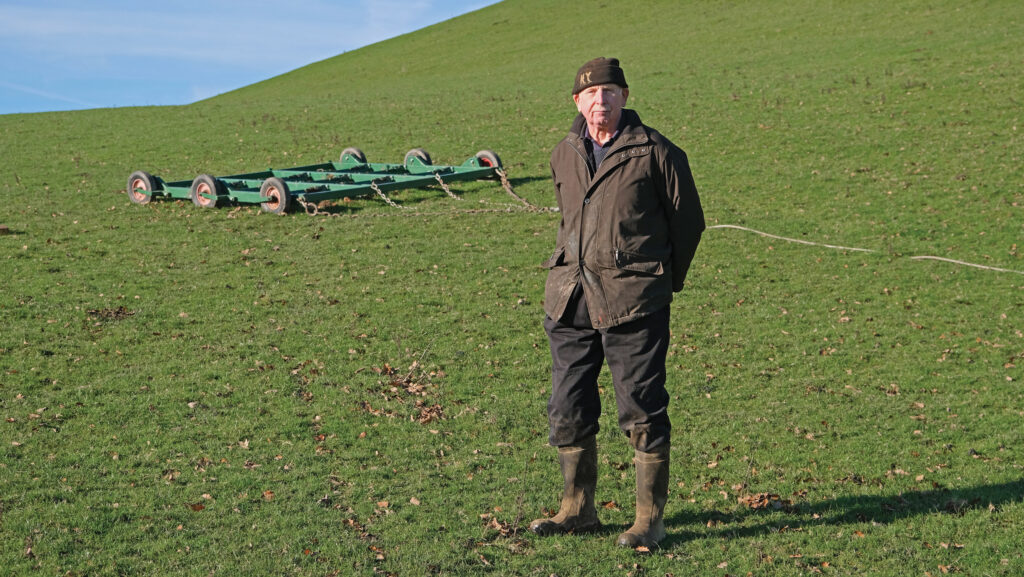 John Roberts with his invention